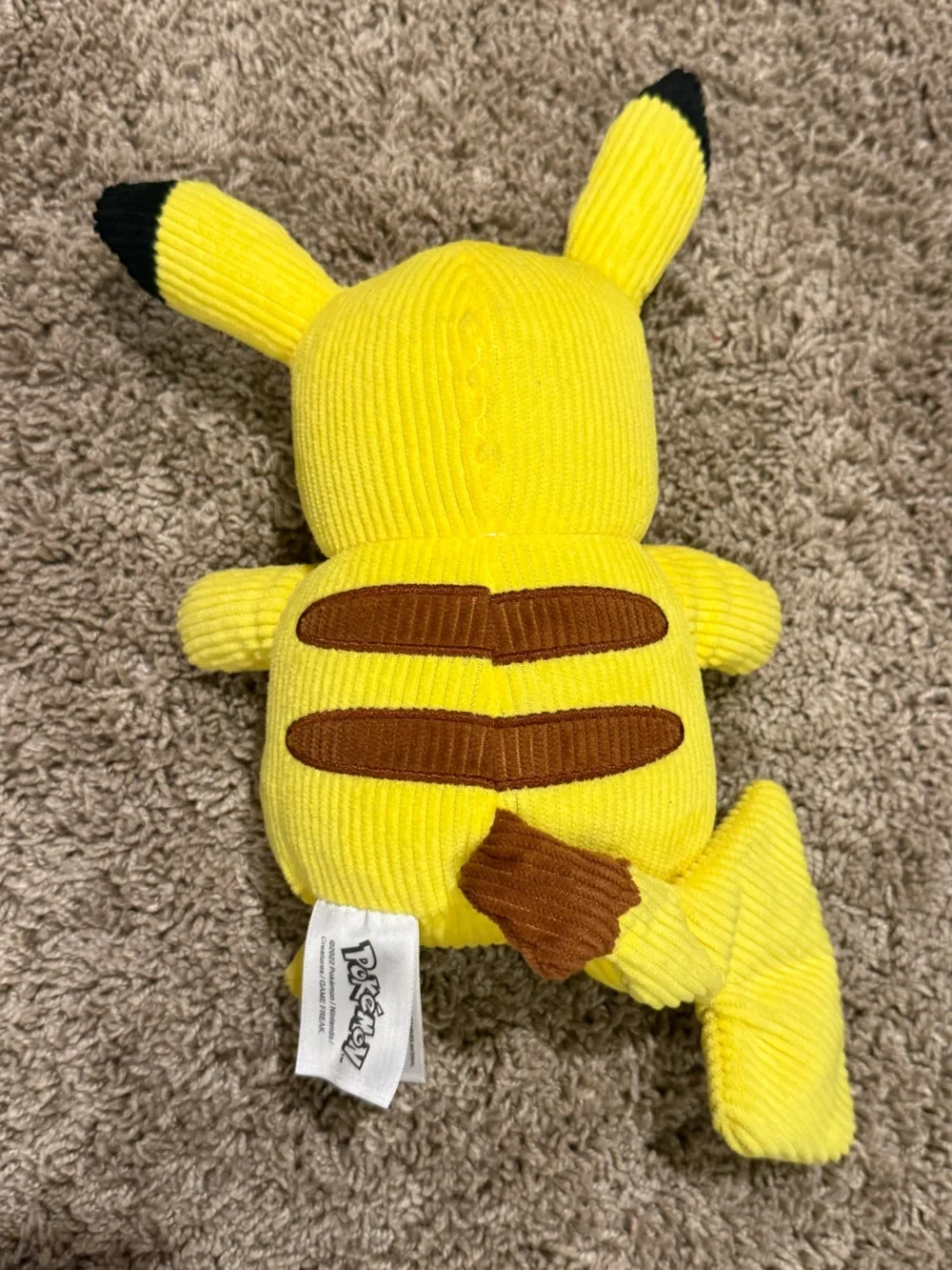 Pokémon Pikachu Corduroy Plush Stuffed Animal 2022